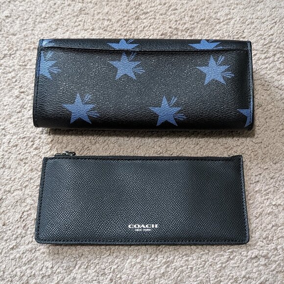 Coach envelope wallet star canyon print w/ removable zip insert - Picture 3 of 16
